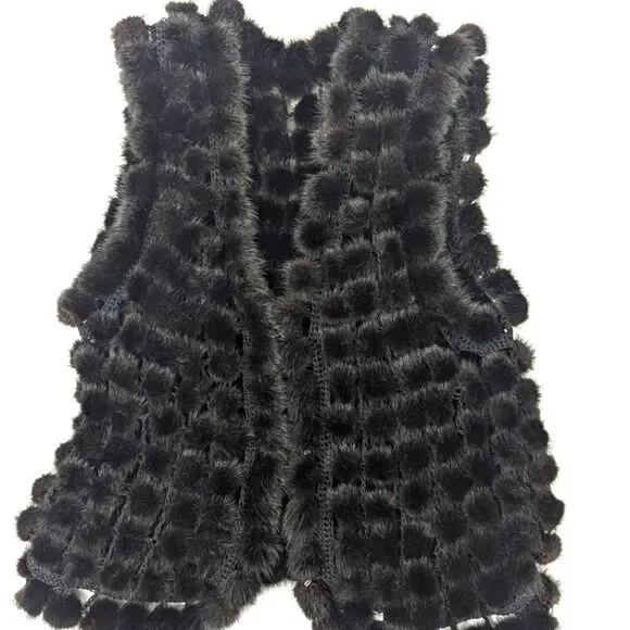 Sold - Mink Crochet Vest - Picture 5 of 6